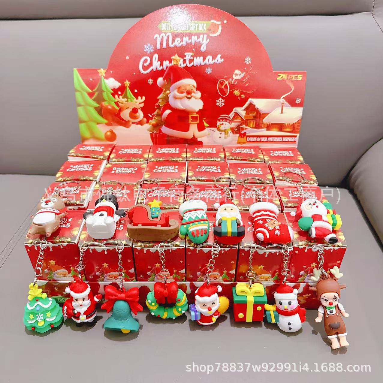 24 cajas agujeros cajas ciegas agujeros cajas de regalos de lotería llavero caja ciega hecha a mano caja ciega sorpresa muñeca dibujos animados image 1