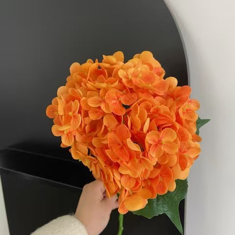 Sensación de hidratación simulación hortensia 176 unidades flor decoración de la boda azul grande hortensia salón decoración del hogar