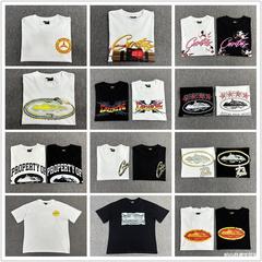 クロスボーダーコルセット悪魔島半袖アメリカ街頭高街欧米風ヒップホップ男女カジュアルtシャツ半袖潮