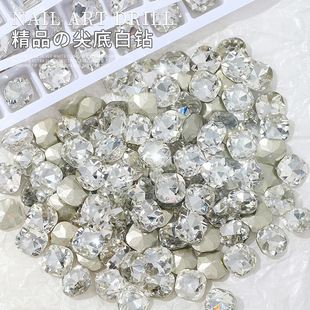 Nail sharp bottom drill big love octagonal rectangular square nail Crystal drill factory wholesale