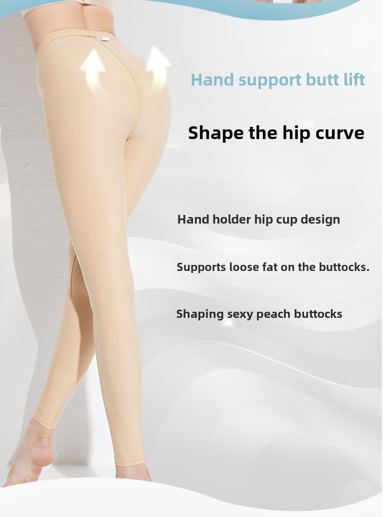 Liposuzione di seconda fase Pantaloni post-modellanti Riparazione post-partum Pantaloni ad alta pressione per il sollevamento dell'anca Addominali con anello grande per polpacci Pantaloni per la modellazione delle gambe_voghion.com