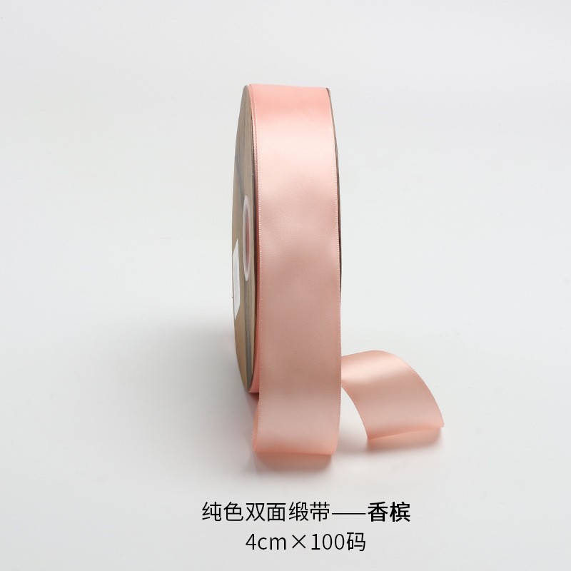 Cinta de 4cm de flores al por mayor cinta de poliéster multicolor cinta cinta de boda cinta floristería paquete de flores material de bricolaje hecho a mano