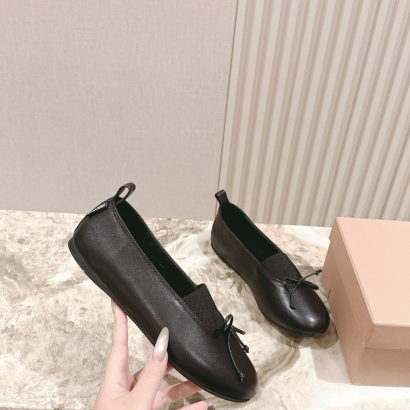 鼎版 2025夏季新款 蝴蝶结平底浅口单鞋女法式气质一脚蹬玛丽珍|undefined