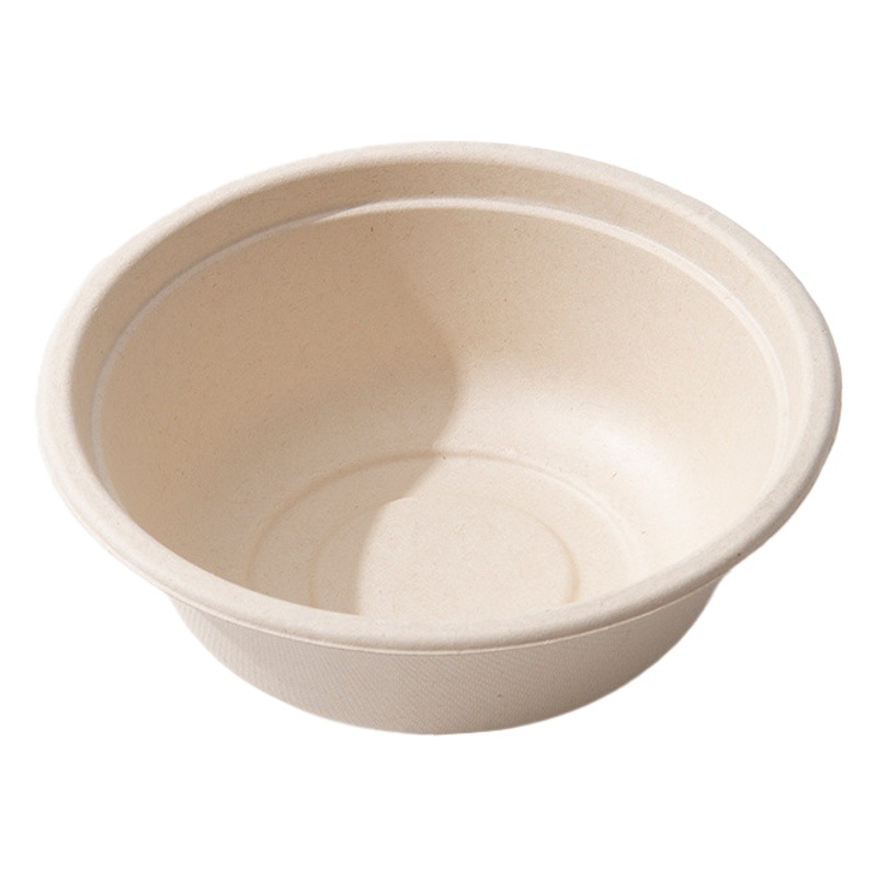 Disposable Degradable Color Paper Bowl Thickened Tableware Food Grade Material Thickened Noodles Soup Rice Pulp Bowl
