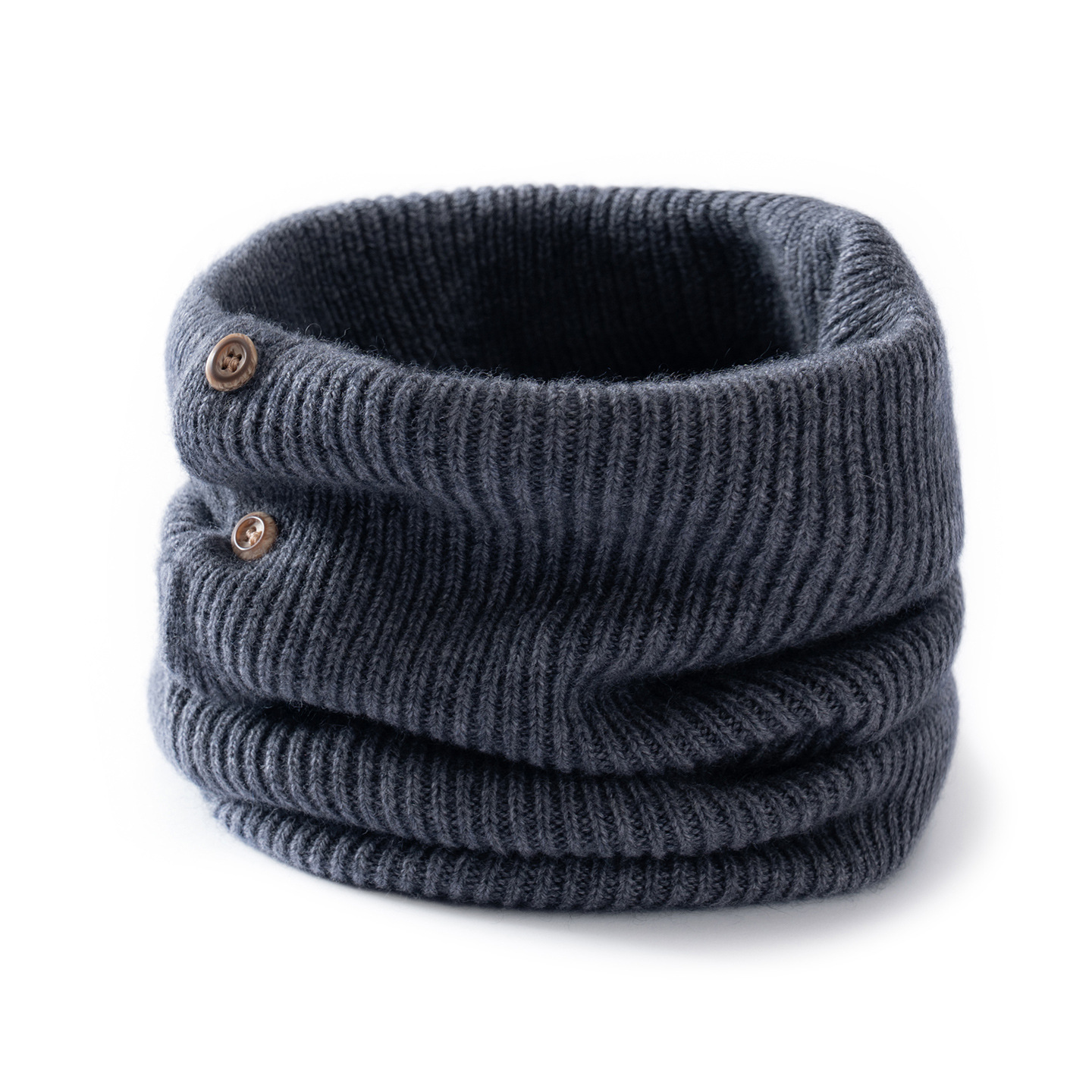 Lekasha cashmere knitted neck warmer, unisex, simple and versatile, provides warmth and protects the neck