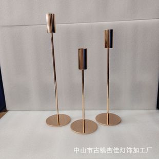 Yama Golden European and American Metal Iron Candle Holder Wedding Props Creative Table Arrangement Candlestick