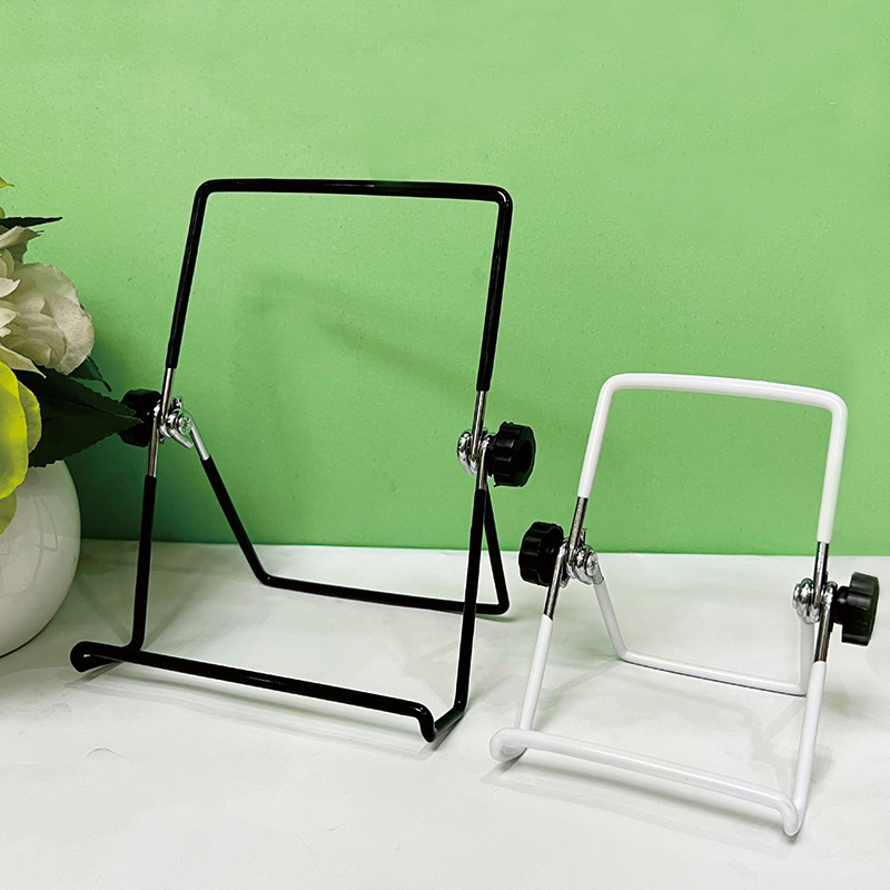 Factory Wholesale Mobile Phone Tablet Wire Bracket Desktop Simple Art Ornaments Book Photo Frame Display Universal Shelf