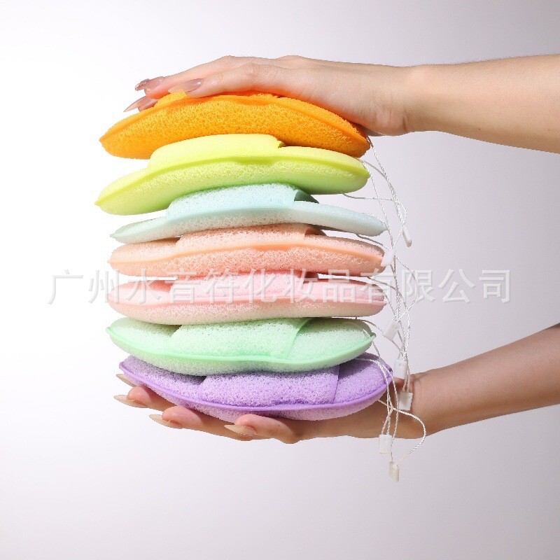 超大15cm11cm加大加厚洗脸扑压缩独立包装可戴手上洗脸海绵洁面扑|undefined