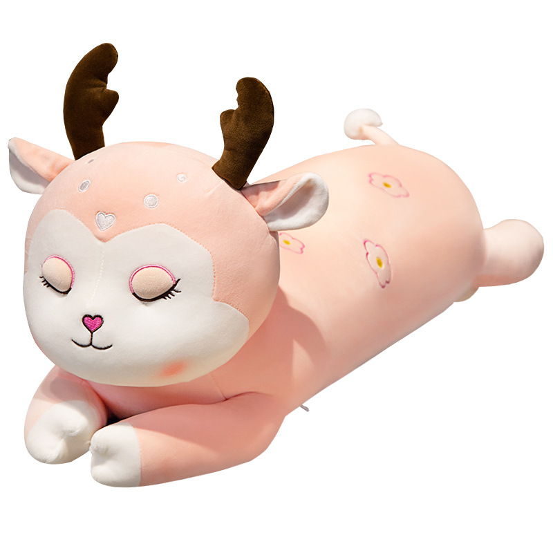 Miente ciervos muñeca de peluche de juguete almohada chica dormir cama muñeca Linda super suave grande lindo