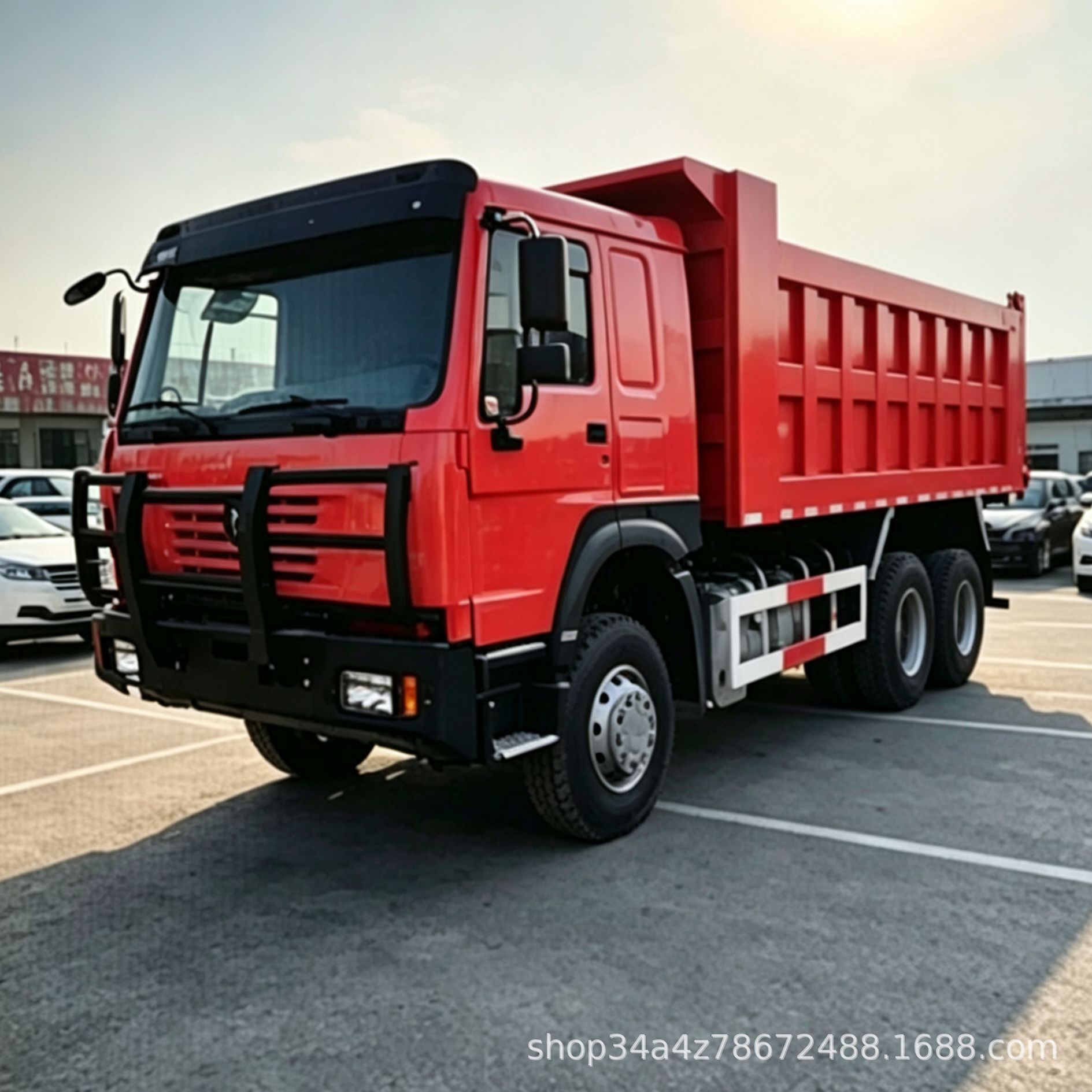 Cross-Border Trade: Sinotruk Rear-Dump Dump Truck, 6X4 Dump Truck, Howo Rear-Eight-Wheel Dump Truck, Soil Dump Truck