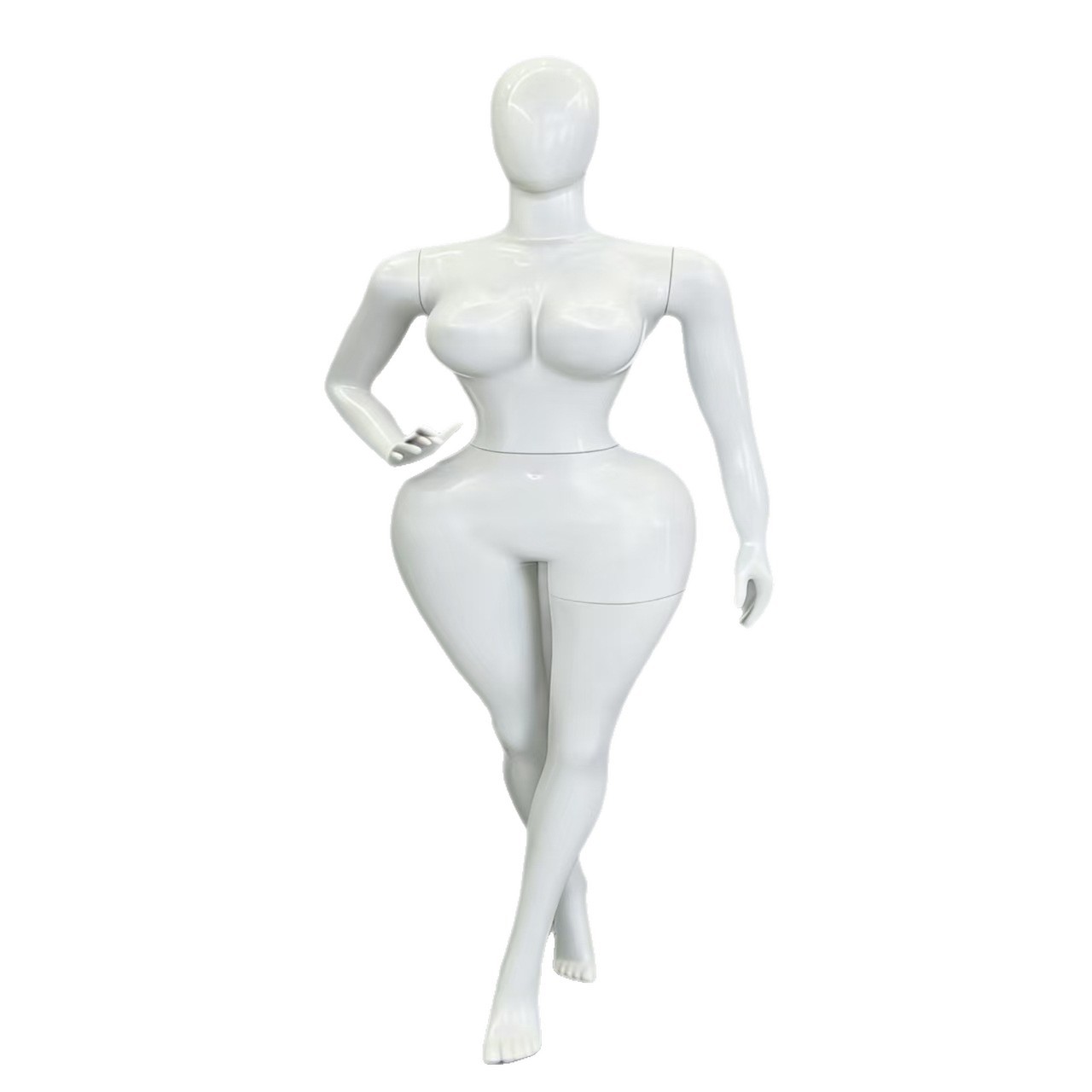 Maniquí Femenino de Cuerpo Completo de Plástico Galvanizado para Tiendas de Ropa y Escaparates