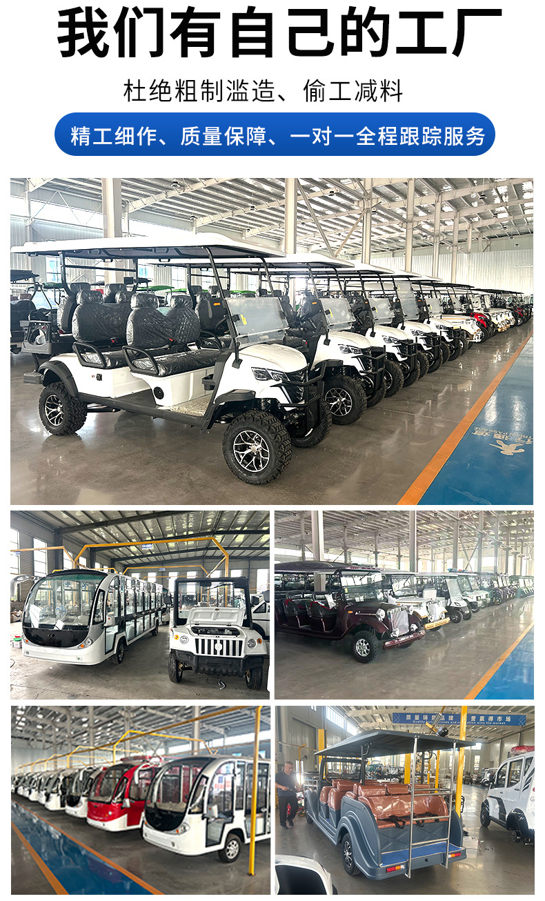 Outdoor scenic sightseeing train, amusement park electric train, theme park electric sightseeing vehicle