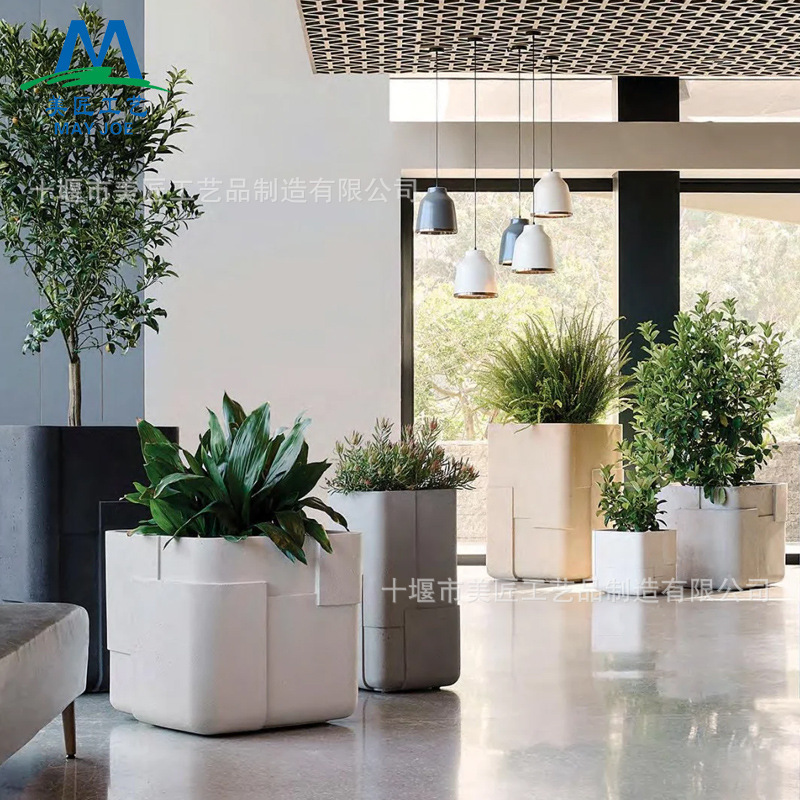 Fiberglass Flower Pot Combination Shopping Mall Park Square Large Flower Pot School Green Plant Flower Pond Creative Display Special-Shaped Flower Bed Fiberglass Flower Pot Combination Shopping Mall Park Square Large Flower Pot School Green Plant Flower Pond Creative Display Special-Shaped Flower Bed