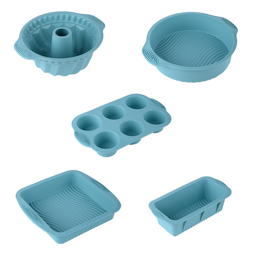 Baking utensil set High temperature oven cake mold Silicone mold Toast plate Silicone cake mold set