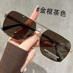 高精細ナイロン偏光サングラスメンズ 2025 新しいハイエンド運転特別なスクエアブラウンメンズサングラス