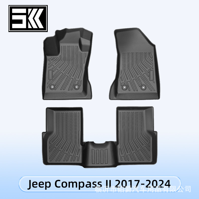欧洲适用于Jeep Compassll 2017-2024TPE燃油3D全天候材质TPE脚垫