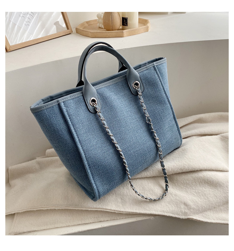 Shoulder Bag, Handbag, Tote Bag Bags Type Daily, Shopping Occasion Women's Large Canvas Solid Color Streetwear Square Zipper Shoulder Bag Handbag Tote Bag
