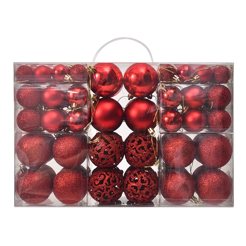Gift box, plastic set, Christmas decorations, direct factory sales, 3/4/6cm