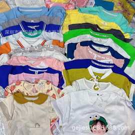 跑量杂款直播间摆地摊实体地店特价货源断码尾货儿童短袖裤子批发