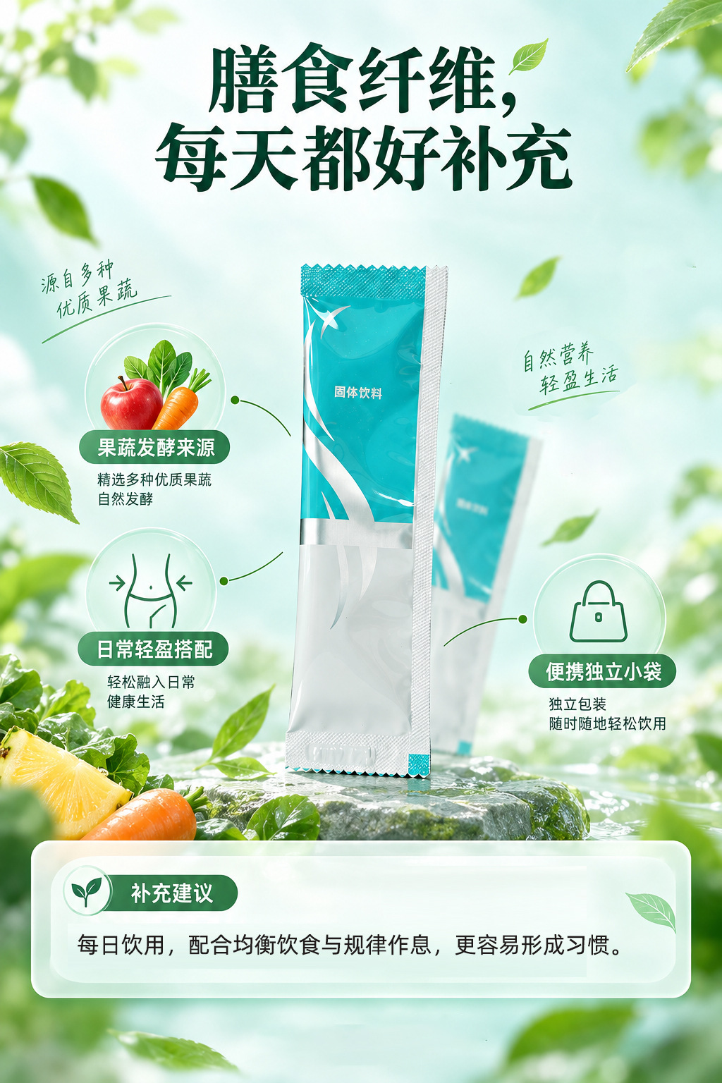 Probiotic Fruit & Vegetable Enzyme Powder (Fermented Botanical Blend) — 50g Solid Drink Mix quality and texture