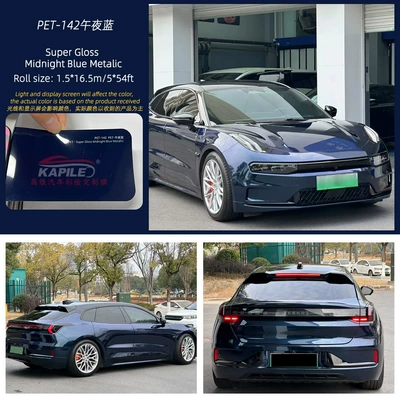 Purple Polymer Pvc Color Changing Film | Auto Color Change Film - super-bright-metallic-midnight-blue-15217m