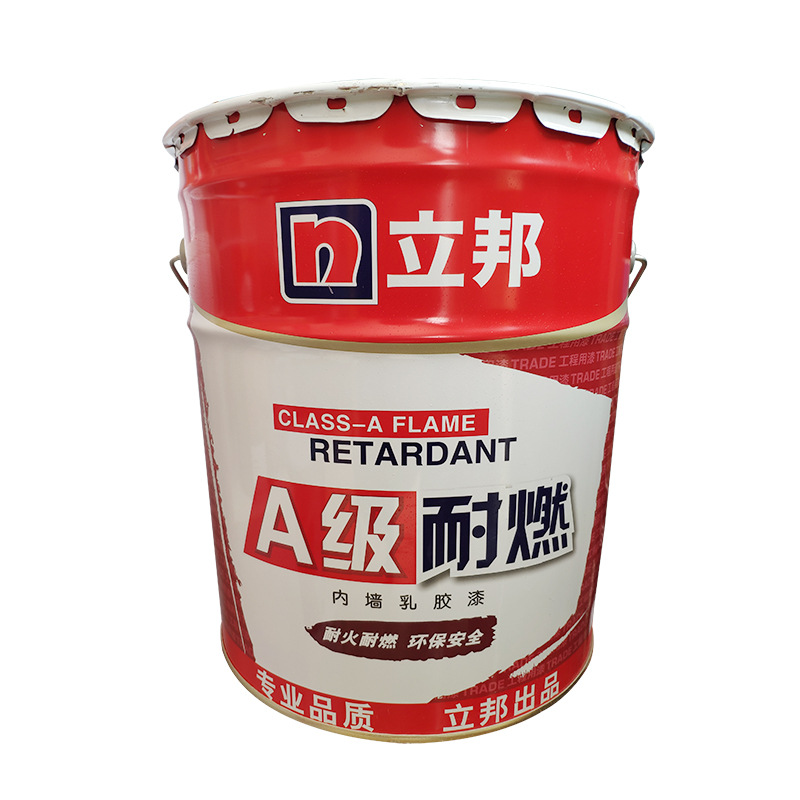 批發立邦A級耐燃內牆乳膠漆 20KG桶裝工程用漆 立邦內牆水性塗料