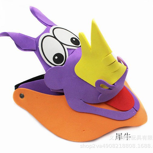 Día del niño Eva sombrero para el sol actividades entre padres e hijos dibujos animados animal tocado doce tocado del zodiaco