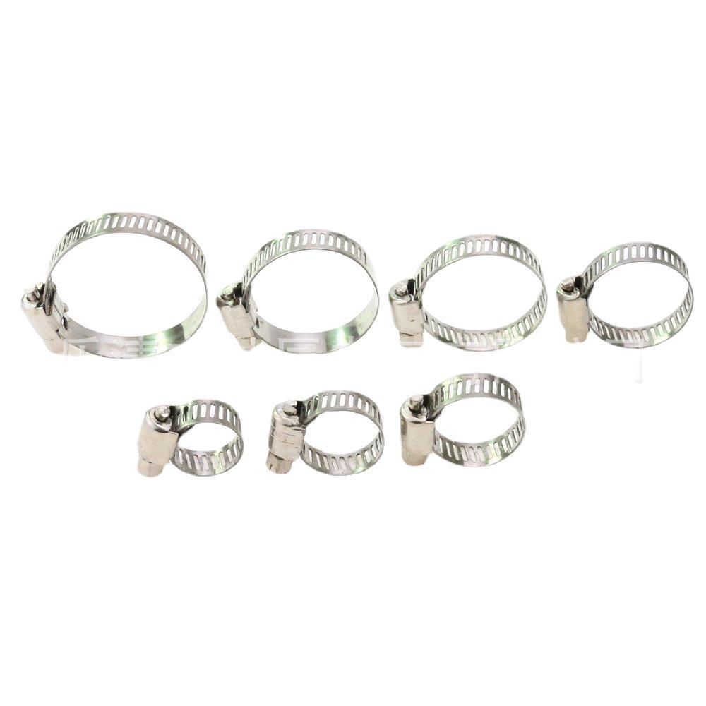 Abrazadera de manguera americana de acero inoxidable 60 piezas en caja abrazadera de combinación abrazadera de aro conjunto de suministro transfronterizo