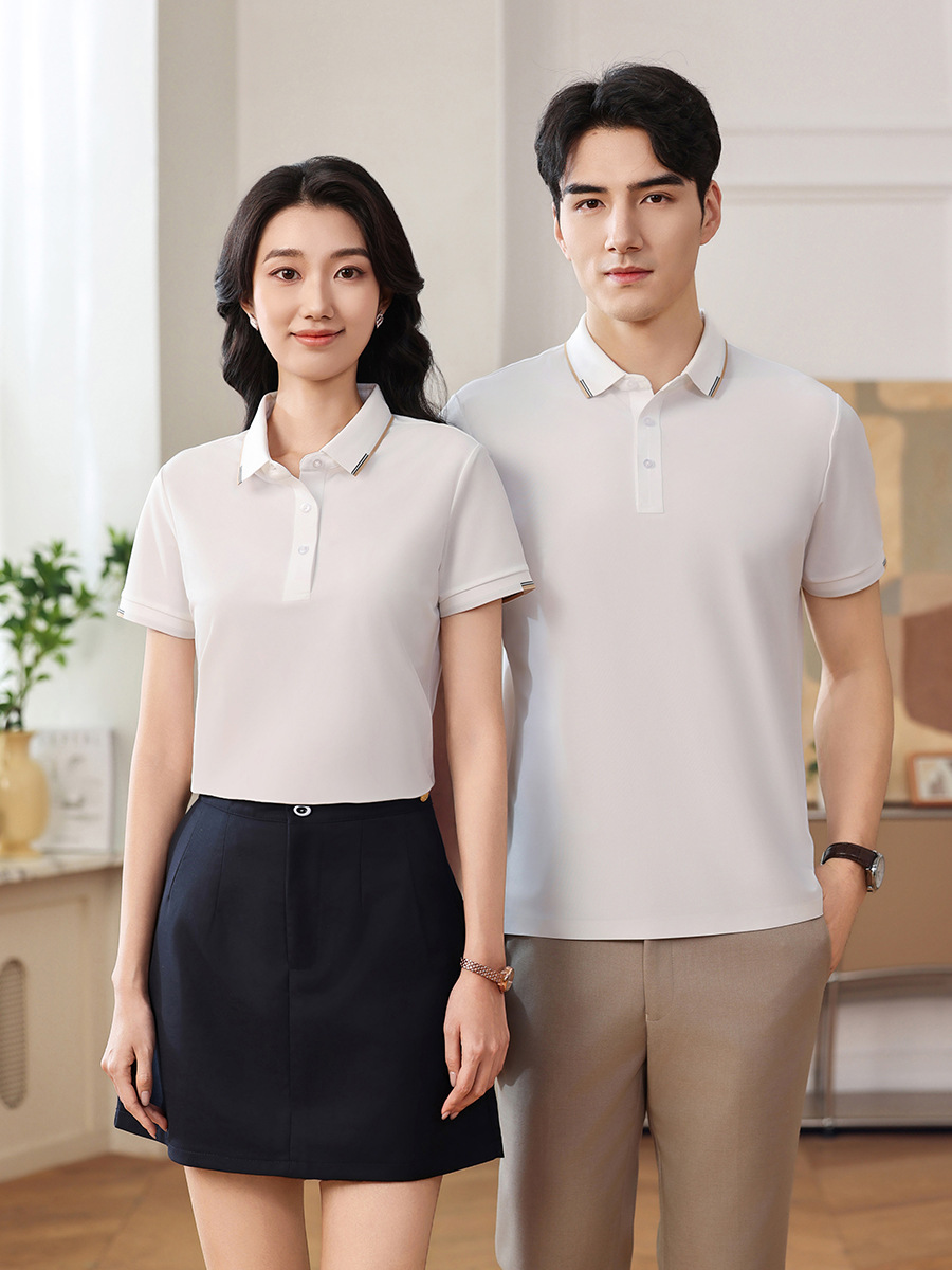 Camiseta de color de contraste de manga corta de Nylum Golf con cuello, deportes de secado rápido, camisa de polo para hombre, lujo ligero personalizado, sentido de alta gama