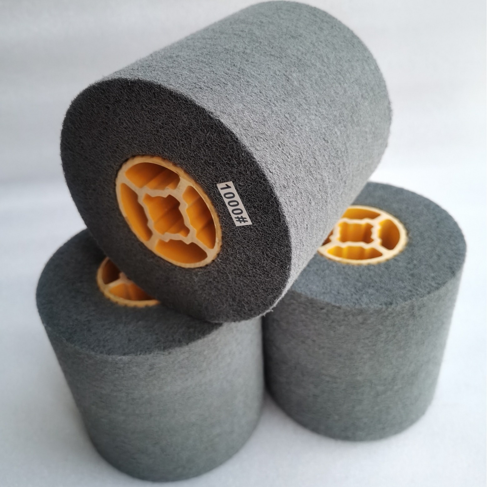 十字胶芯尼龙抛光轮不锈钢拉丝轮金属打磨弹力抛光轮砂布轮纤维轮