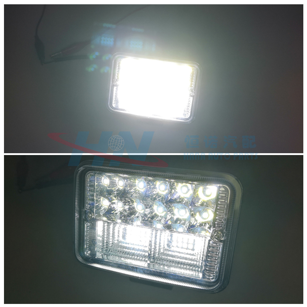 Luz del trabajo del coche LED, luz de destello cuadrada luz auxiliar luz modificada luz de trabajo fuera de carretera