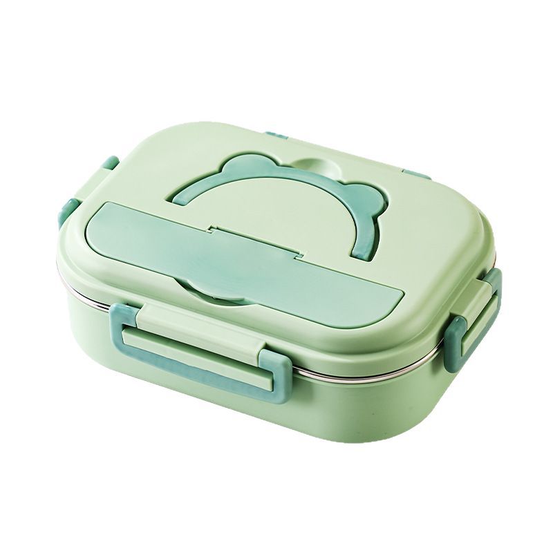 Fiambrera para trabajadores de oficina 304 horno microondas de acero inoxidable caja de almuerzo dividida olla de almuerzo de aislamiento de gran capacidad lonchera para estudiantes