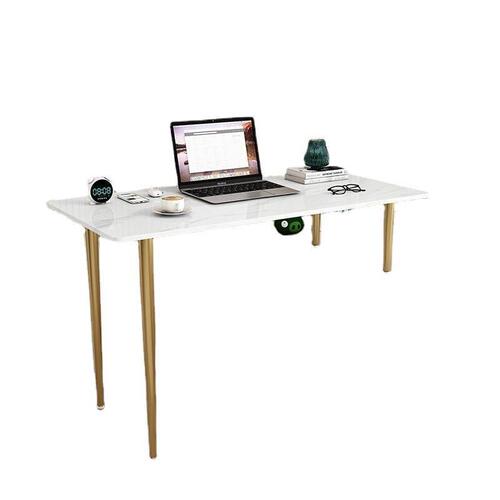 G3YN Marble Stone Slab, Light Luxury Computer Desk for Balcony Windowsill, Bay Window Corner Desk with Adjustable Height and Wall-Mounted Design
