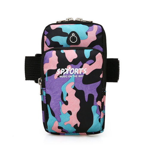 Fashion Sport Phone Arm Bag Camouflage Pattern Waterproof Elastic Running Outdoor Phone Bag Unisex Bags Wholesale