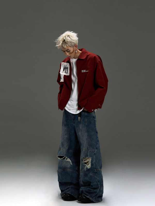 American Hip-Hop Padded Design Lapel Jacket Coat Men's and Women's Short Autumn and Winter New Fashion Brand High Top American Hip-Hop Padded Design Lapel Jacket Coat Men's and Women's Short Autumn and Winter New Fashion Brand High Top