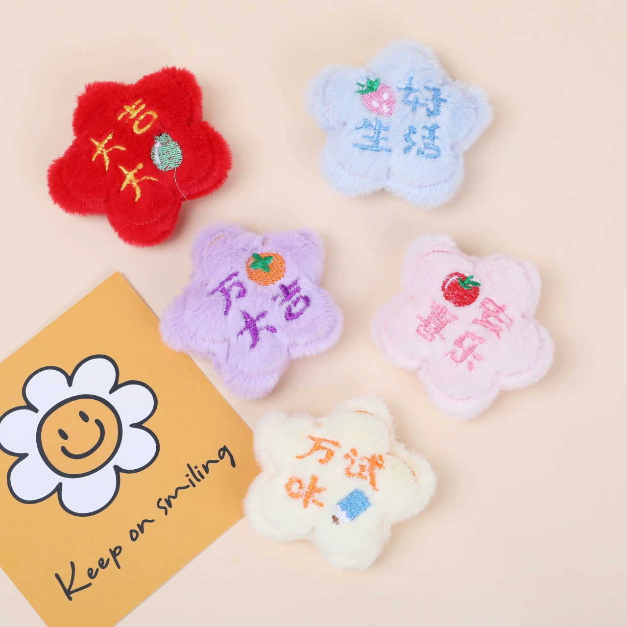 Мультяшный плюшевый цветок кукла большая удача