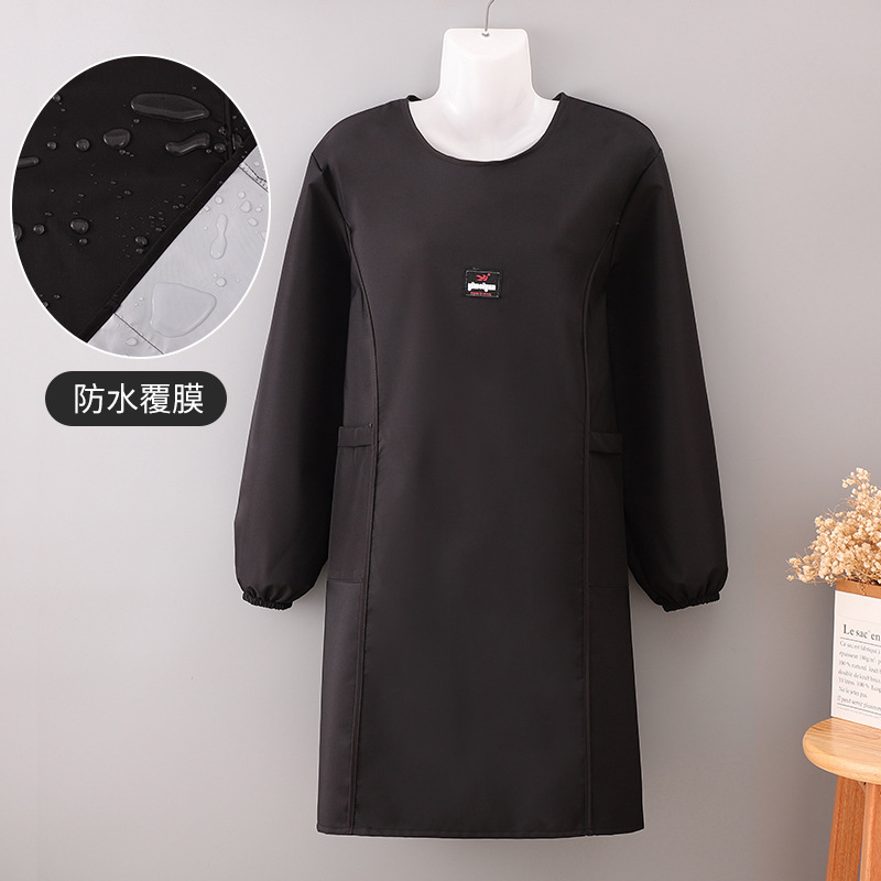 Delantal a prueba de aceite delantal a prueba de agua delantal de cocina especial delantal de manga larga ropa de mujer delantal explosivo