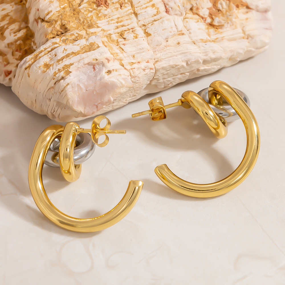 9g Weight 0.03µm-0.05µm Gold Plating Thickness PVD Coated Gold Plating Process 304 Stainless Steel Ear Needle Material Real Gold Plated Plating Material Ear Studs Classification 18K Gold Plating Color 1 Pair Quantity Casual, Daily Occasion 304 Stainless Steel Material C Shape, Geometric Pattern All Seasons Season Women's Gender Vintage Style, Classic Style Style Waterproof Non Tarnish, Irregular, Mixed Metal, Plating Craft PVD Coated Real Gold Plated 18K Gold C Shape Geometric 304 Stainless Steel Vintage Style Classic Style Waterproof Non Tarnish Ear Studs 6