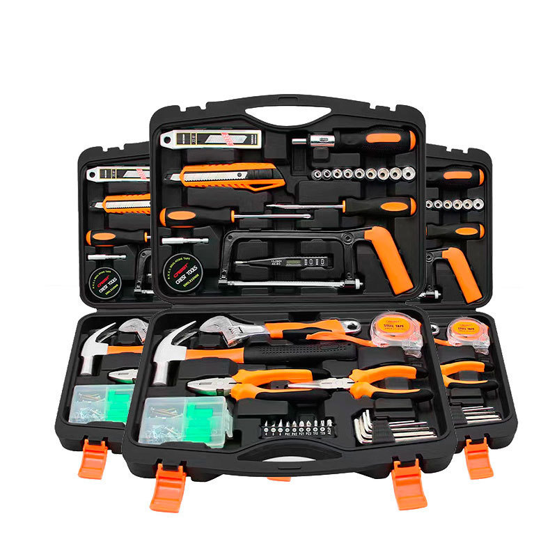 Kit de herramientas de hardware doméstico personalizado conjunto de herramientas de mantenimiento manual montadas en automóviles conjunto completo de hardware multifuncional