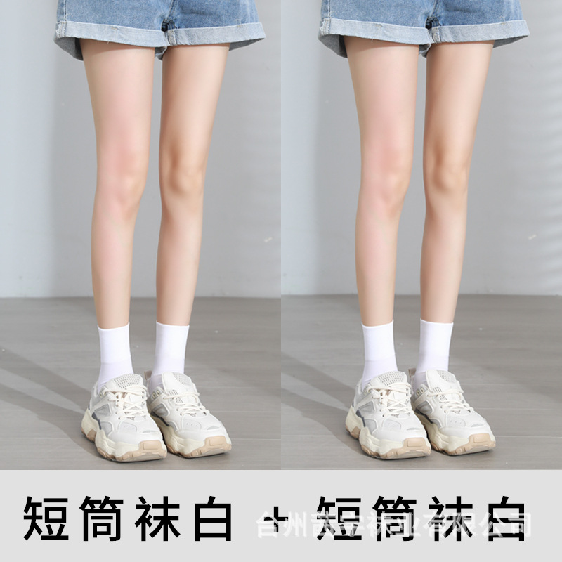 Calcetines de becerro calcetines de verano personalizados tubo medio femenino ins terciopelo japonés JK Harajuku estilo sobre la rodilla calcetines pegatinas