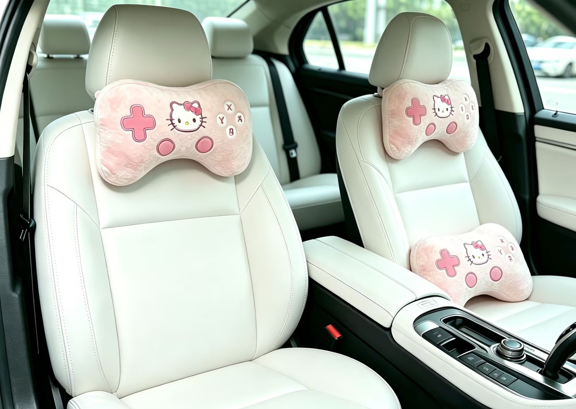 Car Headrest Kt Game Console Handle Cute Car Neck Pillow Car Pillow In-Car Neck Support Pillow Wholesale