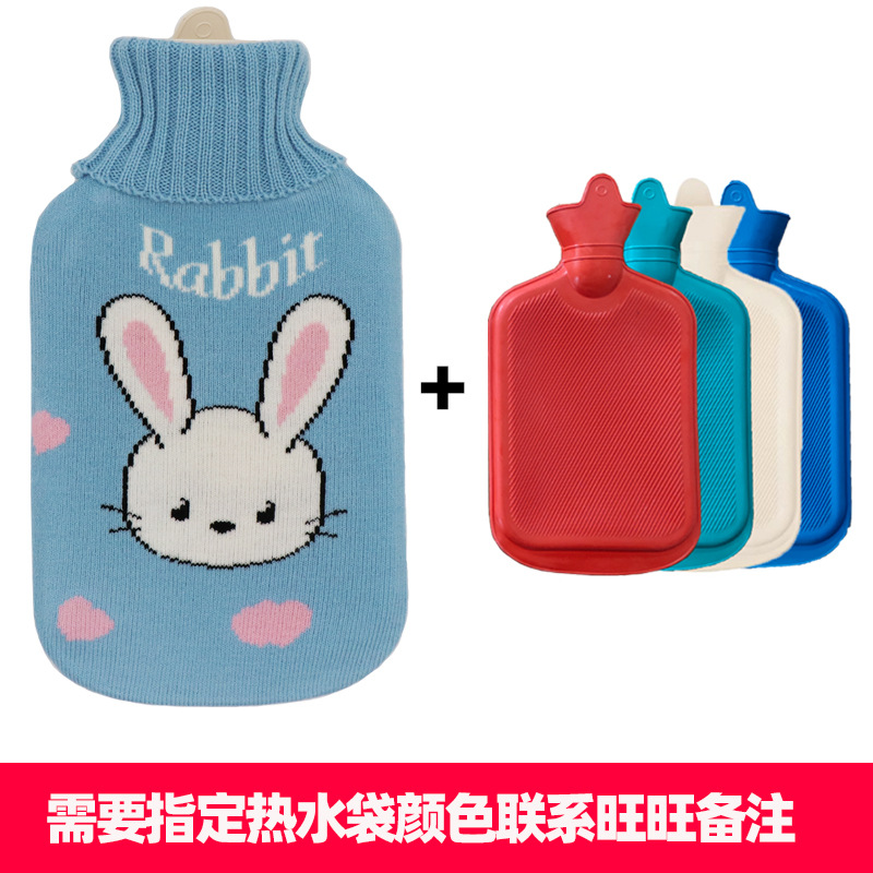 정상적인 고무 중간 파란색 바닥 사랑 토끼 세트