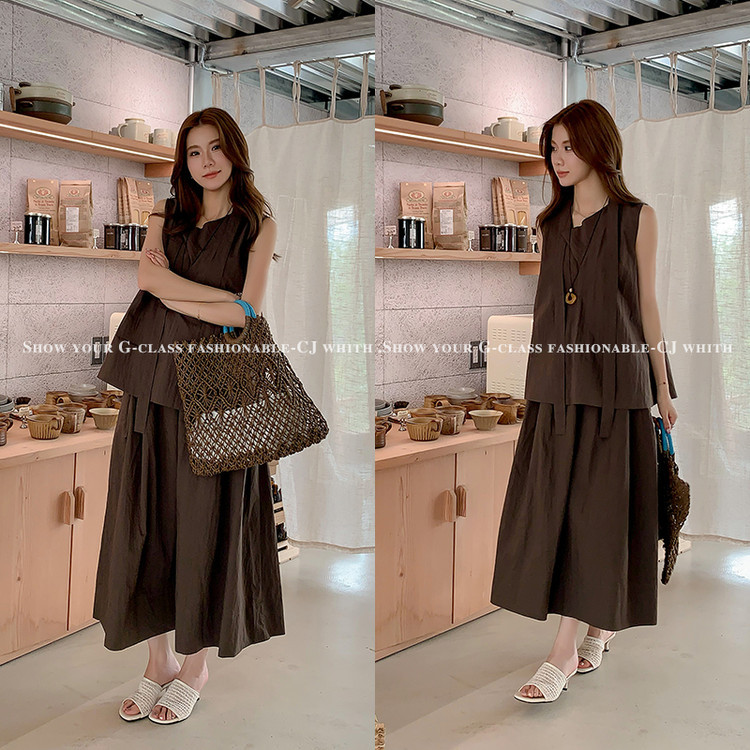 Dép sandal cao gót nữ kiểu Pháp mũi tròn hở ngón, lưới dệt thoáng khí — màu be, đen chi tiết 10