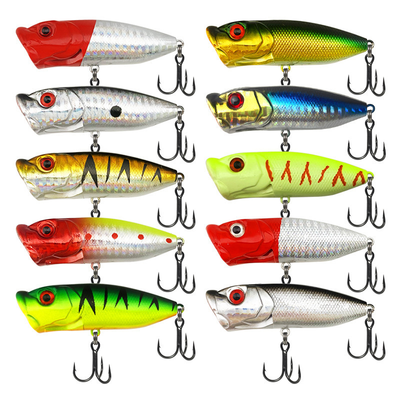 Wholesale Long-Range Abs Rattling Beads Multi-Color Bionic Fake Bait 7Cm/12G Water Surface Wave Climbing Lure Hard Bait Luminous Fish Bait