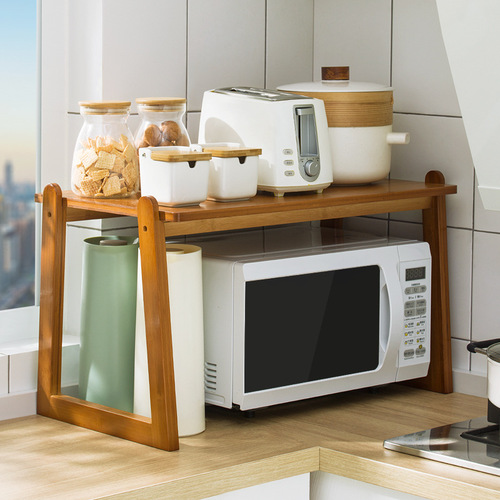 Kitchen rack, countertop spice rack, microwave oven rack, dishware, seasoning storage rack, household supplies