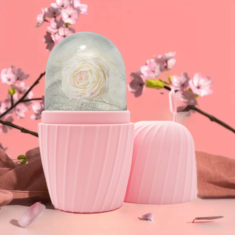 Омолаживающий массажер-роллер с ледяным эффектом — ледяной компресс для лица для снятия отеков, контуринга, многоразовый и герметичный