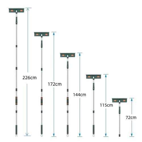 Cross-border new product glass cleaning magic home extension splicing pole window cleaning wiper glass scraper window scraper