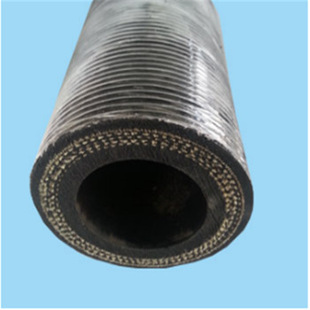 Gasoline and Diesel Wholesale Black Braided Nitrile Rubber Hose with Steel Wire Skeleton for Oil Transport, High-Pressure and Oil-Resistant Special Use