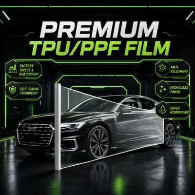 Carppffilm 7.5Mil6.5Mil Thickness Tpu Car Wrap Film Ppf Transparent Car Wrap Film Car Film