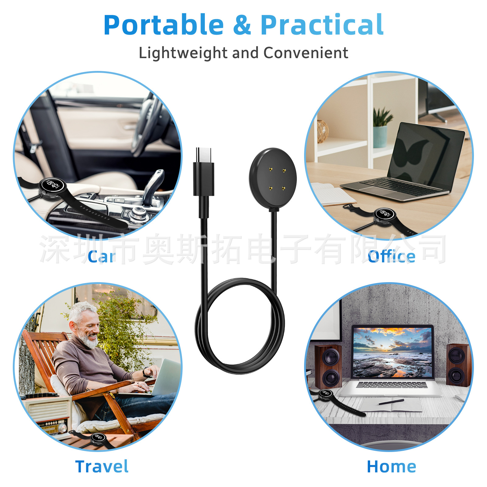 Compatible with Google Pixel Watch3 charging cable base and Google Smartwatch 2nd Generation charger undefined